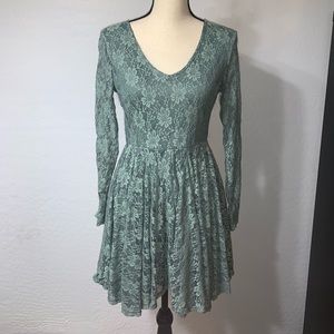 Sea foam green dress
